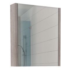 Шкаф-зеркало Quadro 60 Дуб серый левый/правый Домино (DQ1702HZ) в Надыме - nadym.mebel24.online | фото
