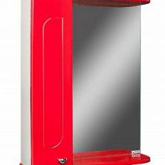 Шкаф-зеркало Радуга Красный 50 левый АЙСБЕРГ (DA1122HZR) в Надыме - nadym.mebel24.online | фото