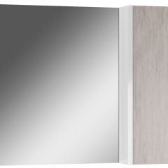 Шкаф-зеркало Uno 80 Дуб серый левый/правый Домино (DU1504HZ) в Надыме - nadym.mebel24.online | фото