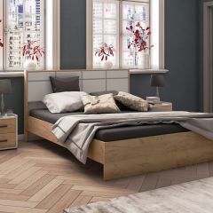 Спальня Соната Тумба прикроватная (Белый/Дуб Крафт Золотой) в Надыме - nadym.mebel24.online | фото 3