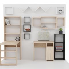 Стеллаж Элемент-1 (дуб сонома) в Надыме - nadym.mebel24.online | фото 4