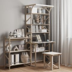 Стеллаж+стол со стойкой Конструктор Арт.СRСт2-1 в Надыме - nadym.mebel24.online | фото 6