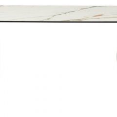 Стол BRONTE 220 KL-188 Контрастный мрамор матовый, итальянская керамика/ Шампань, ®DISAUR в Надыме - nadym.mebel24.online | фото 2