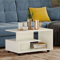 Стол журнальный "Bora-Bora" НМ 011.41 (Белый текстурный) в Надыме - nadym.mebel24.online | фото 2