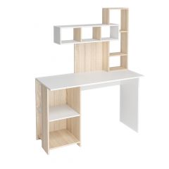 Стол компьютерный Олимп (дуб сонома/белый) в Надыме - nadym.mebel24.online | фото 3