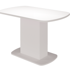 Стол обеденный Соренто (Белый глянец) в Надыме - nadym.mebel24.online | фото 2