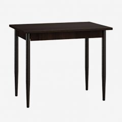 Стол Темп 1 (Венге/кромка ПВХ 2мм/ножки металл шоколад d40) в Надыме - nadym.mebel24.online | фото