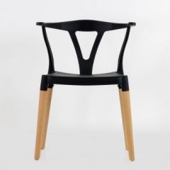 Стул Barneo N-218 Wishbone интерьерный кухонный черный в Надыме - nadym.mebel24.online | фото 3