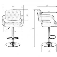 Стул барный DOBRIN TIESTO LM-3460 (черный) в Надыме - nadym.mebel24.online | фото 3