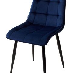 Стул CHIC BLUVEL-86 NAVY BLUE / черный каркас М-City в Надыме - nadym.mebel24.online | фото