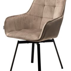 Стул MAVERICK 360 град. поворот. BLUVEL-40 BEIGE/ черный каркас, М-City в Надыме - nadym.mebel24.online | фото 4