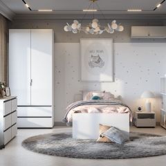 Токио Шкаф двухстворчатый с двумя ящиками в Надыме - nadym.mebel24.online | фото 3