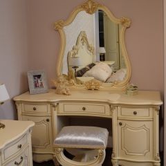 Туалетный стол + Зеркало Мона Лиза (крем) в Надыме - nadym.mebel24.online | фото 6