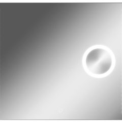 Зеркало Cosmo 100 alum (линза) с подсветкой Sansa (SCL1026Z) в Надыме - nadym.mebel24.online | фото 1