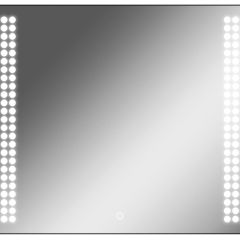 Зеркало Cosmo 90 black с подсветкой Sansa (SC1051Z) в Надыме - nadym.mebel24.online | фото 1