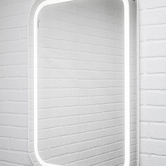 Зеркало Elis 100 white с подсветкой Sansa (SEe1045Z) в Надыме - nadym.mebel24.online | фото 3