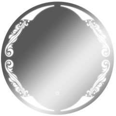 Зеркало Канберра 700х700 с подсветкой Домино (GL7032Z) в Надыме - nadym.mebel24.online | фото 1