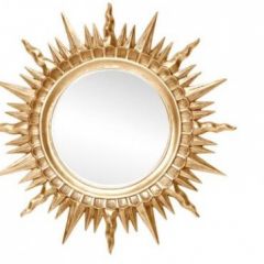 Зеркало круглое золото (1810(1) в Надыме - nadym.mebel24.online | фото 1