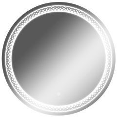 Зеркало Прая 700х700 с подсветкой Домино (GL7048Z) в Надыме - nadym.mebel24.online | фото 1