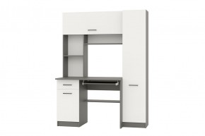 АЛЬФА Стол рабочий (графит/белый) в Надыме - nadym.mebel24.online | фото 1