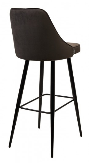 Барный стул NEPAL-BAR ГРАФИТ #14, велюр/ черный каркас (H=78cm) М-City в Надыме - nadym.mebel24.online | фото 2