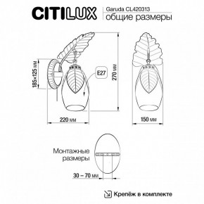 Бра Citilux Garuda CL420313 в Надыме - nadym.mebel24.online | фото 5