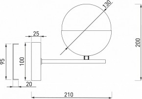 Бра Eurosvet Nuvola 70129/1 латунь в Надыме - nadym.mebel24.online | фото 2