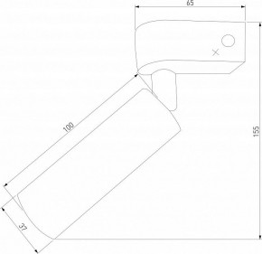 Бра Eurosvet Pitch 20143/1 LED латунь в Надыме - nadym.mebel24.online | фото