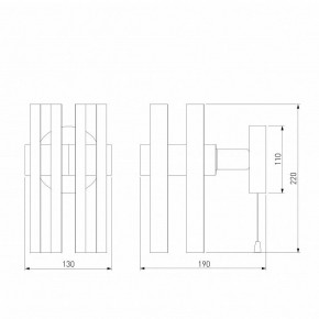 Бра Eurosvet Spada 70116/1 черный в Надыме - nadym.mebel24.online | фото 4