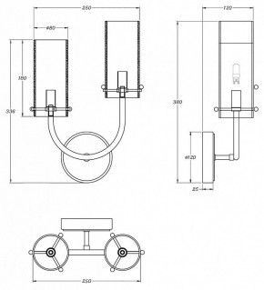 Бра Maytoni Arco MOD223WL-02BS1 в Надыме - nadym.mebel24.online | фото 3