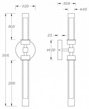 Бра Maytoni Stelo MOD116WL-L7BS3K в Надыме - nadym.mebel24.online | фото 3