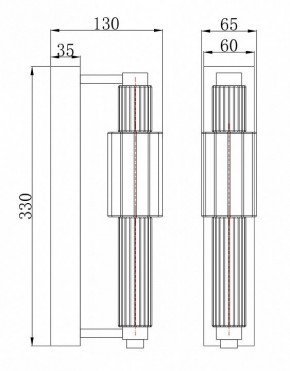 Бра Maytoni Verticale MOD308WL-L9CG3K в Надыме - nadym.mebel24.online | фото 3