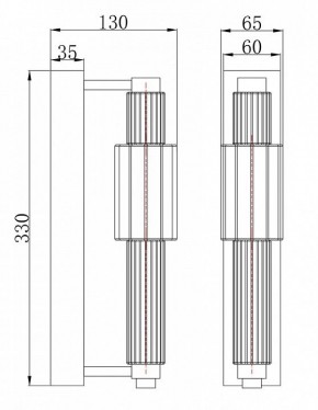 Бра Maytoni Verticale MOD308WL-L9CH3K в Надыме - nadym.mebel24.online | фото 3