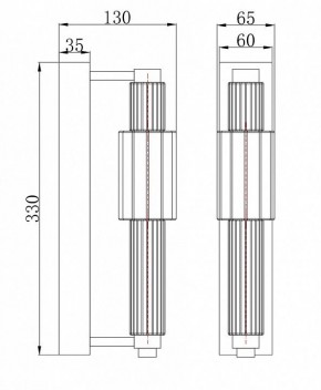 Бра Maytoni Verticale MOD308WL-L9GR3K в Надыме - nadym.mebel24.online | фото 3