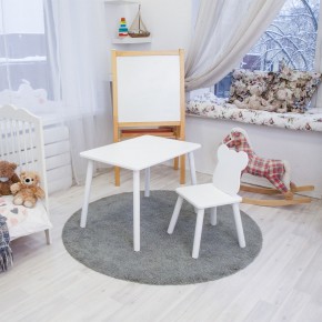 Детский комплект стол и стул «Мишка» Rolti Baby (белый/белый, массив березы/мдф) в Надыме - nadym.mebel24.online | фото 2