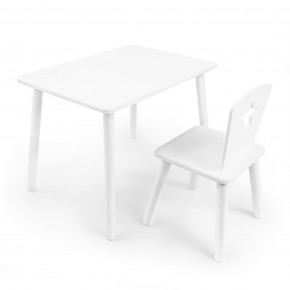 Детский комплект стол и стул «Звезда» Rolti Baby (белый/белый, массив березы/мдф) в Надыме - nadym.mebel24.online | фото