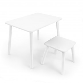 Детский комплект стол и табурет Rolti Baby (белая столешница/белое сиденье/белые ножки) в Надыме - nadym.mebel24.online | фото