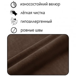 Диван Горизонт Д2-ВК (велюр коричневый) 1200 в Надыме - nadym.mebel24.online | фото 4