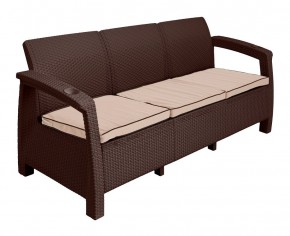 Диван Yalta Premium Sofa 3 Set (Ялта) шоколадный (+подушки под спину) в Надыме - nadym.mebel24.online | фото 2