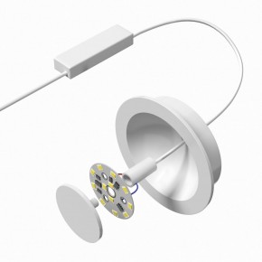 DK2700-WH Встраиваемый светильник, IP 20, 7 Вт, LED 3000, белый, алюминий в Надыме - nadym.mebel24.online | фото 5