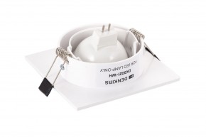 DK3021-WH Встраиваемый светильник, IP 20, 10 Вт, GU5.3, LED, белый, пластик в Надыме - nadym.mebel24.online | фото 3