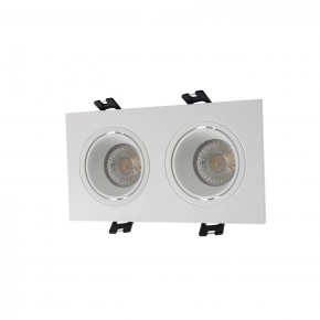 DK3072-WH Встраиваемый светильник, IP 20, 10 Вт, GU5.3, LED, белый/белый, пластик в Надыме - nadym.mebel24.online | фото 1