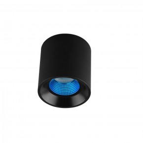 DK3090-BK+CY Светильник накладной IP 20, 10 Вт, GU5.3, LED, черный/голубой, пластик в Надыме - nadym.mebel24.online | фото