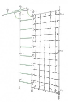 Дополнительная стойка к пристенному ДСК Pastel с сеткой для лазания, цв. белый в Надыме - nadym.mebel24.online | фото