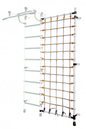 Дополнительная стойка к пристенному ДСК с сеткой для лазания, цв. белый в Надыме - nadym.mebel24.online | фото