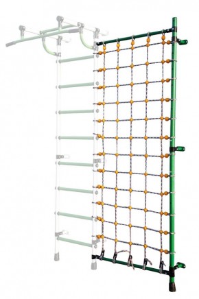 Дополнительная стойка к пристенному ДСК с сеткой для лазания, цв. зеленый в Надыме - nadym.mebel24.online | фото