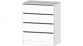 ЭЛЕГАНТ Комод 4 ящика (белый) в Надыме - nadym.mebel24.online | фото