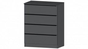 ЭЛЕГАНТ Комод 4 ящика (графит) в Надыме - nadym.mebel24.online | фото