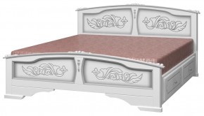 ЕЛЕНА Кровать из массива 1400 с 2-мя ящиками  в Надыме - nadym.mebel24.online | фото
