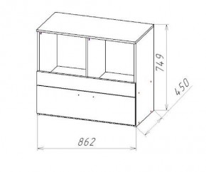 ГЕОМЕТРИЯ ГМТ.08 комод в Надыме - nadym.mebel24.online | фото 2